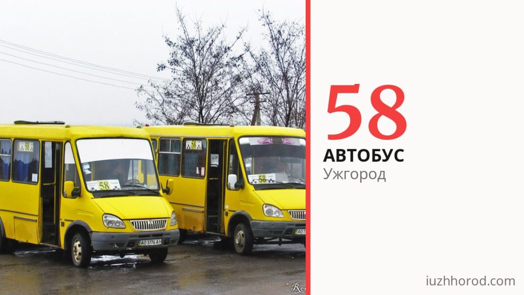 Автобус 58 в Ужгороді