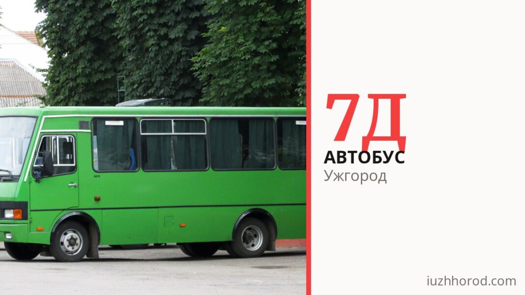 Автобус 7Д в Ужгороді